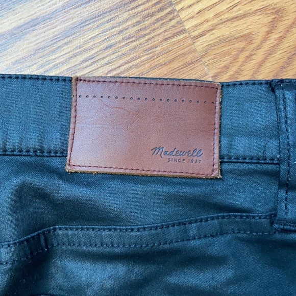 Madewell Skinny Skinny Coated High Rise Black Jeans - Picture 7 of 10